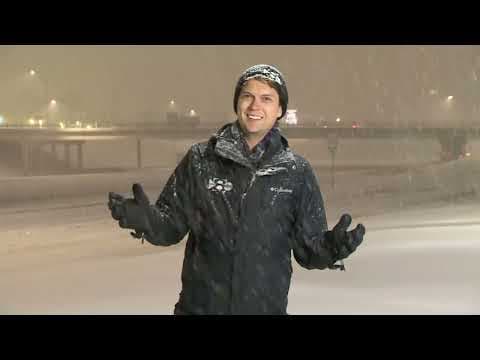 Latest look around North Texas as snow continues to come down