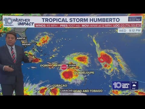Tracking Tropical Storm Humberto, other areas in the Atlantic