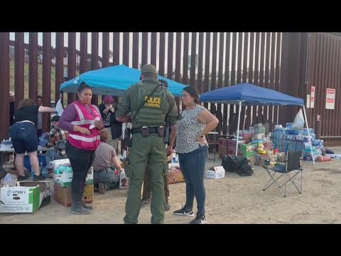 Dozens of migrants camping near San Ysidro border