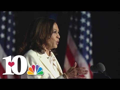 Vice President Kamala Harris speaks after President Biden drops out of presidential race