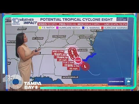 Potential Tropical Cyclone Eight may become tropical storm but expected to weaken quickly