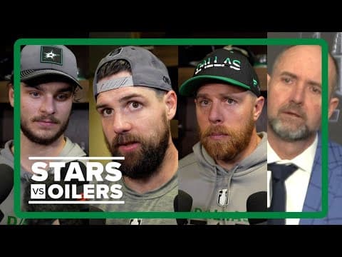 Stars-Oilers Game 4 Western Conference Final postgame interviews: Benn, Johnston, Pavelski & DeBoer