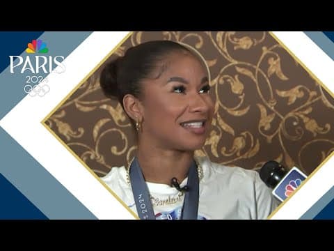 Jordan Chiles, Olympic gold medalist in gymnastics, talks about team's historic performance