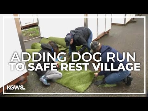 Volunteers add dog run to Kiggins Safe Rest Village
