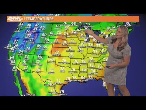 New Orleans Weather: Hot and humid late June weather with spotty storms