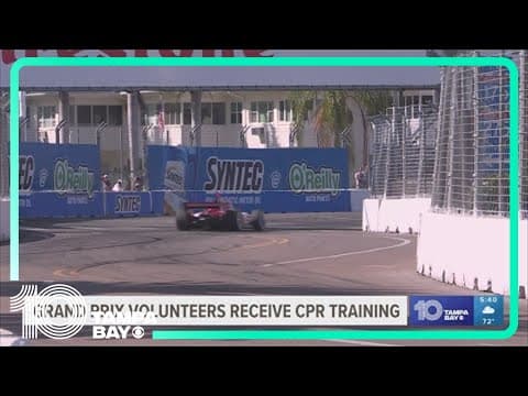 St. Pete Grand Prix volunteers get CPR training to help recognize signs, respond to emergencies