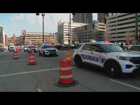 Procession for Columbus police officer who died in motorcycle crash goes through downtown