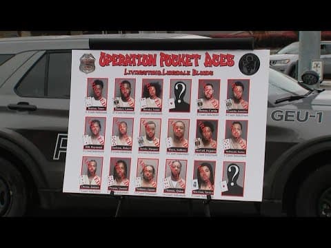 Columbus police announce results of 'Operation Pocket Aces'