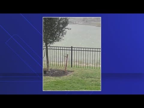 Quarter-size hail falls in Cypress area