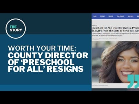 Multnomah County's 'Preschool for All' director resigns | Worth Your Time