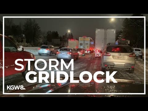 Portland News: Drivers spent hours stuck in snow storm gridlock | Thursday, Feb. 23