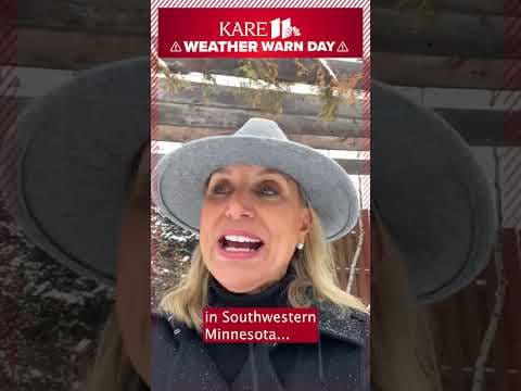 Round 2 of a 3-day #snowstorm is here. Meteorologist Belinda Jensen says 8-12" are expected. #shorts