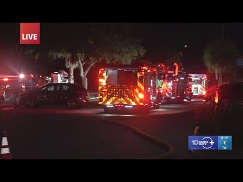 Firefighters battle blaze at St. Pete apartments