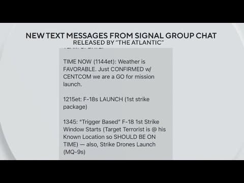 The Atlantic releases the entire Signal chat showing Hegseth's detailed attack plans against Houthis
