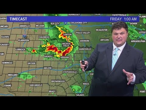 DFW Weather | More severe weather possible overnight, more rain in 14 day forecast