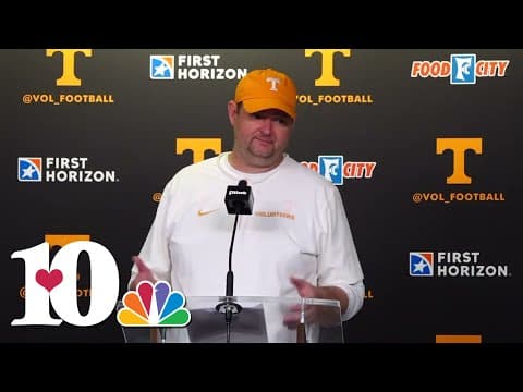 Josh Heupel speaks after Tennessee defeats Florida with overtime touchdown