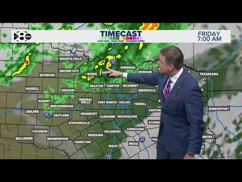 DFW Weather: A few strong storms are expected to move in Friday morning