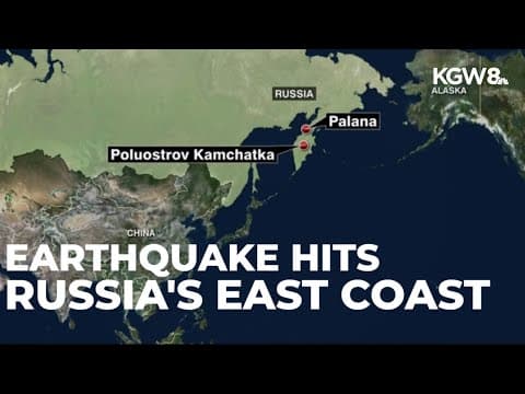 7.8 magnitude earthquake hits off Russia's East Coast