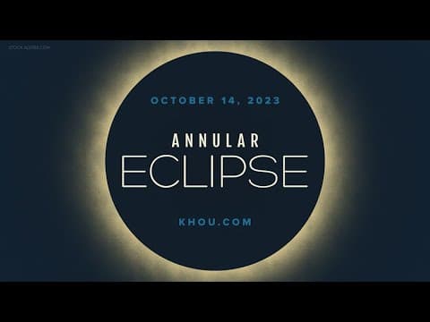 What to know about the annular eclipse on Saturday, October 14