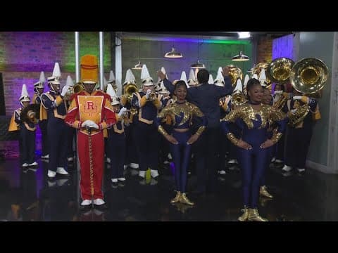 Soundtrack to Carnival: Sarah T. Reed Marching Band performs at WWL in New Orleans