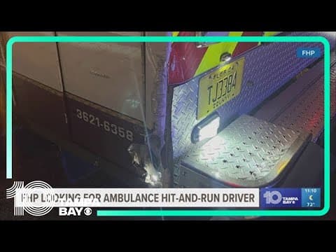 With patient onboard, Polk County Fire ambulance involved in hit-and-run crash on I-4