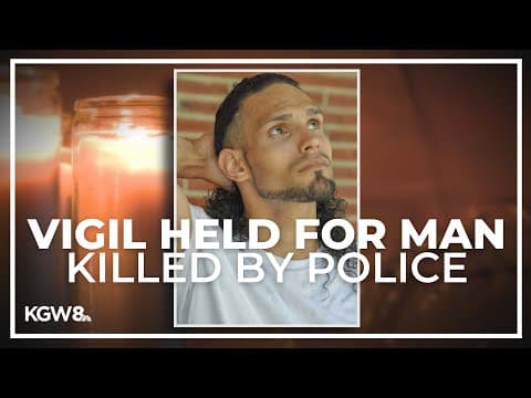 Family of man shot and killed by Portland police outside Mall 205 holds vigil
