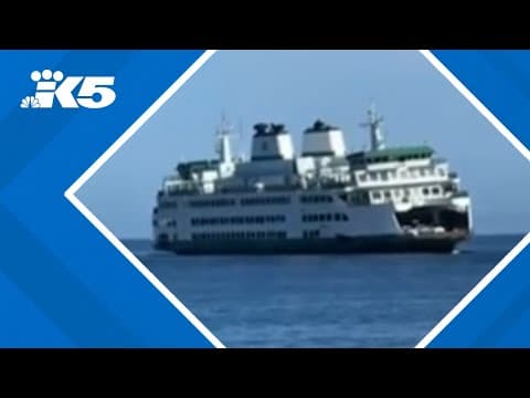 Navy ship wake sends Washington ferry rocking