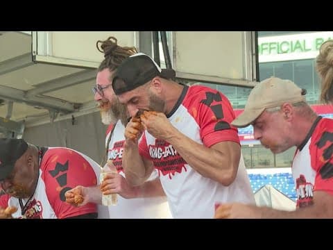 No. 5-ranked eater wins Buffalo Wing Eating Championship by scarfing down 276 wings in 12 minutes