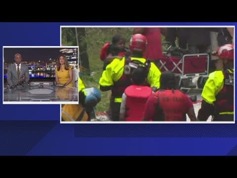 Boats rescue family from car during flooding in Montgomery County