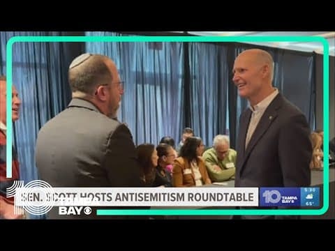 U.S. Sen. Rick Scott hosts roundtable in Tampa, pledges support to battle rising antisemitism