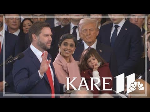 JD Vance takes the vice presidential oath