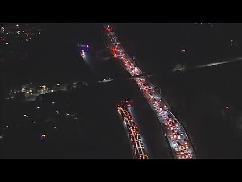 Shooting investigation closes lanes on I-95 in Laurel, Maryland