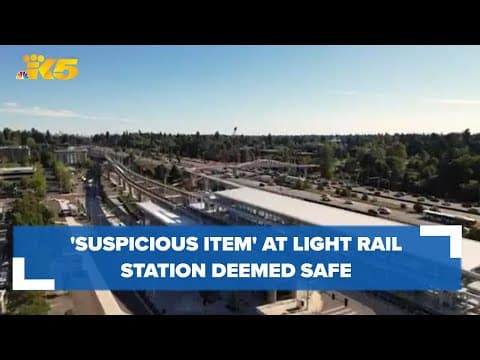 Light rail operations resume at Northgate station after suspicious item rendered safe
