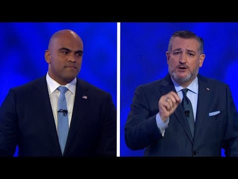 Ted Cruz and Colin Allred answer questions about Jan. 6 during WFAA debate