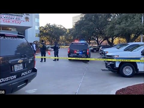 Raw video: Man found shot to death near southwest Houston school