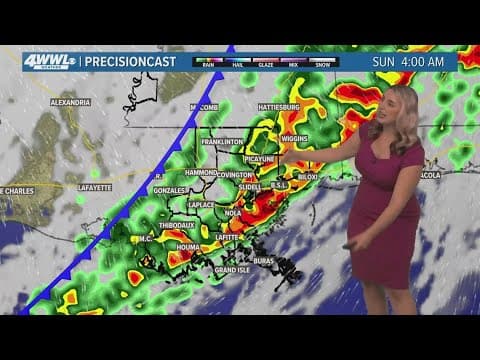 New Orleans Weather: Storms Saturday night into early Sunday, much colder next week