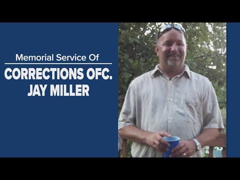 LIVE: Memorial service for Correctional Officer Jay Miller