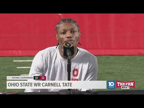Carnell Tate pregame interview | Ohio State vs. Notre Dame in national championship