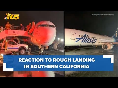 Passengers react to Alaska Airlines rough landing in Southern California