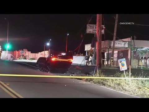 Driver arrested after crash into power lines in Vista