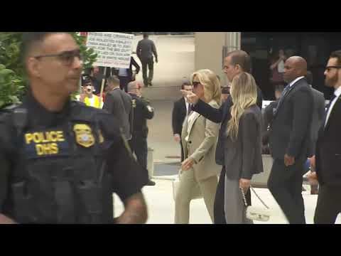 Hunter Biden leaves court after guilty verdict