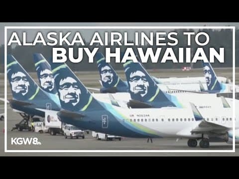 Alaska Airlines announces plan to buy regional rival Hawaiian Airlines