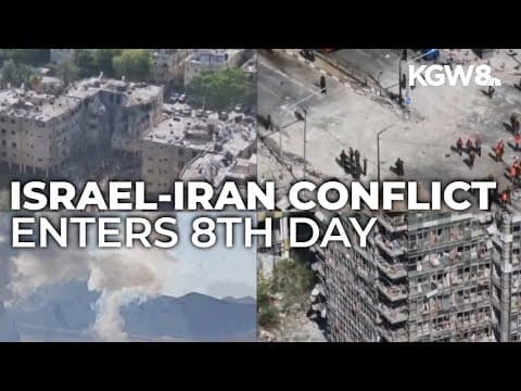 Israel and Iran launch strikes a week into their war