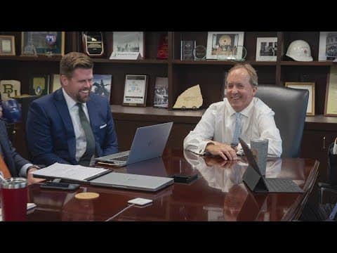 Attorney General Ken Paxton said he's glad to be back at work