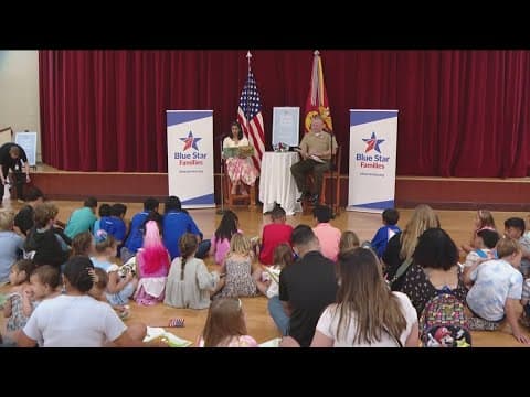 Second Lady Usha Vance reads to military children at Camp Pendleton