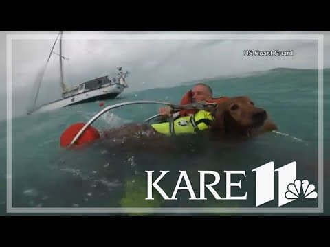 U.S. Coast Guard rescues Florida man and his dog during Hurricane Helene