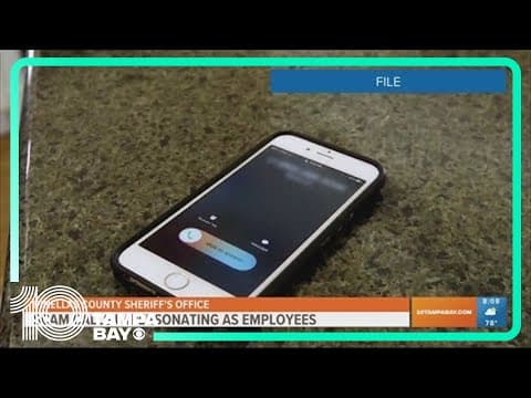 Pinellas deputies warning about scam call impersonating as employees
