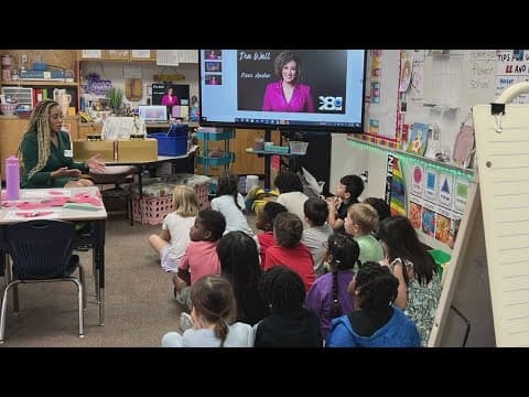 WFAA's Dia Wall Career Day visit at North Texas elementary