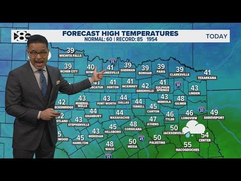 DFW Weather: Temperatures drop as rain moves into the area
