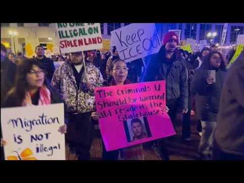 Indianapolis protesters rally against immigration raids